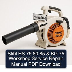 Stihl HS 75 80 85 BG Service Repair Workshop Manual PDF