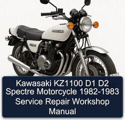 1982-1983 Kawasaki KZ Series KZ1100 D1 D2 Spectre Motorcycle Service Repair Workshop Manual PDF