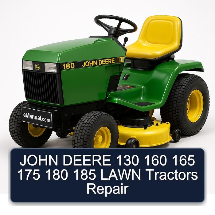 John Deere 130 160 165 175 180 185 Lawn Tractors Service Repair Workshop Manual PDF