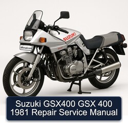 1981 Suzuki GSX Series GSX400 400 Service Repair Workshop Manual PDF
