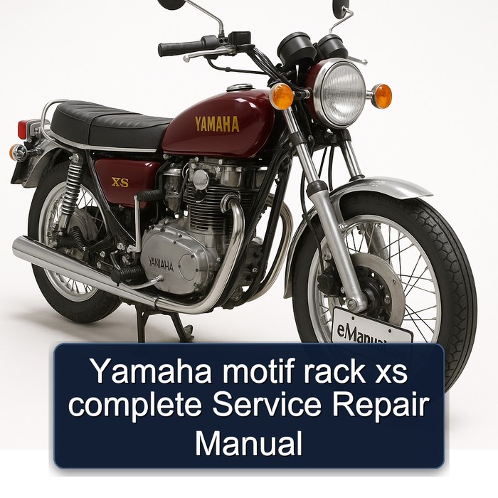 Yamaha XS Models Motif Rack Service Repair Workshop Manual PDF