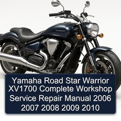 2006-2010 Yamaha Warrior Road Star XV1700 Service Repair Workshop Manual PDF