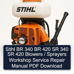 Stihl BR 340 420 SR Blowers / Sprayers Service Repair Workshop Manual PDF