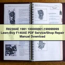 1981 R8238AE 100000001-199999999 LAWN-BOY F140AE /shop Service Repair Workshop Manual PDF