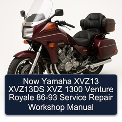1986-1993 Yamaha XVZ Models Now XVZ13 XVZ13DS 1300 Venture Royale Service Repair Workshop Manual PDF