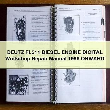 1986 Deutz FL Series FL511 Diesel Engine Digital Onward Service Repair Workshop Manual PDF