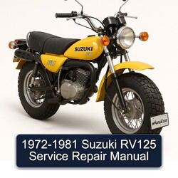 1972-1981 Suzuki RV Series RV125 Service Repair Workshop Manual PDF