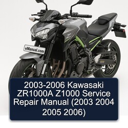 2003-2006 Kawasaki Z Series ZR1000A Z1000 Service Repair Workshop Manual PDF