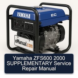 2000 Yamaha ZFS600 Supplementary Service Repair Workshop Manual PDF