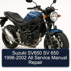 1998-2002 Suzuki SV Models SV650 650 - All Service Repair Workshop Manual PDF