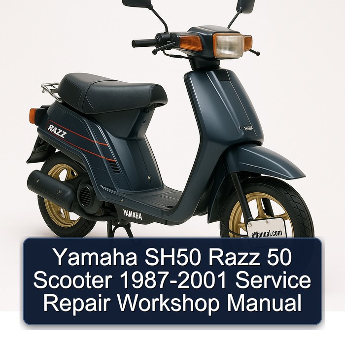 1987-2001 Yamaha Razz SH50 50 Scooter Service Repair Workshop Manual PDF