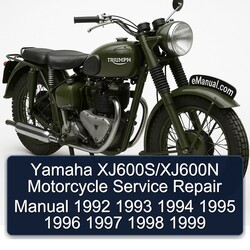 1992-1999 Yamaha XJ Models Xj600s/xj600n Motorcycle Service Repair Workshop Manual PDF