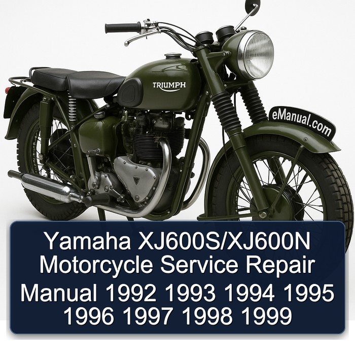 1992-1999 Yamaha XJ Models Xj600s/xj600n Motorcycle Service Repair Workshop Manual PDF
