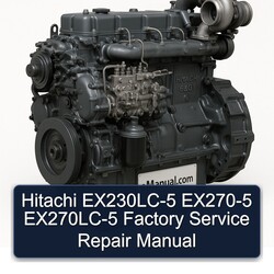Hitachi 6bg1 Ex230lc-5 EX270-5 Ex270lc-5 Service Repair Workshop Manual PDF