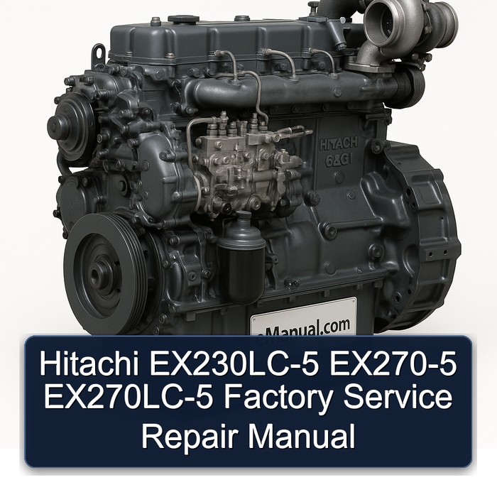 Hitachi 6bg1 Ex230lc-5 EX270-5 Ex270lc-5 Service Repair Workshop Manual PDF