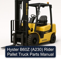 Hyster B60Z (A230) Rider Pallet Truck Parts Catalog PDF
