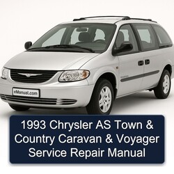 1993 Chrysler AS Town Country Caravan Voyager Service Repair Workshop Manual PDF