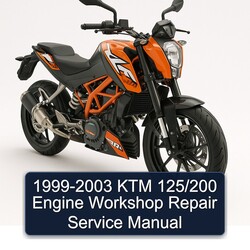 1999-2003 KTM 125 /200 Engine Service Repair Workshop Manual PDF