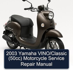 2003 Yamaha Vino /classic (50CC) Motorcycle Service Repair Workshop Manual PDF