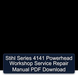 Stihl Series 4141 Powerhead Service Repair Workshop Manual PDF