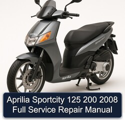 2008 Aprilia Sportcity Service Repair Workshop Manual PDF