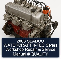 2006 Seadoo Watercraft 4-TEC Series Service Repair Workshop Manual PDF
