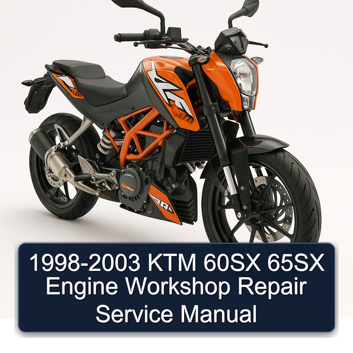 1998-2003 KTM 60SX 65SX Engine Service Repair Workshop Manual PDF