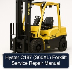 Hyster C187 (S60XL) Forklift Service Repair Workshop Manual PDF