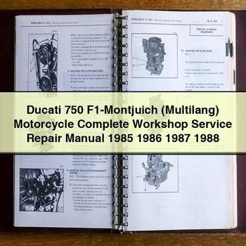 1985-1988 Ducati 750 F1-montjuich (MULTILANG) Motorcycle Multilang Service Repair Workshop Manual PDF