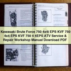 Kawasaki Brute Force 750 4x4i EPS KVF 4x4 4 4EPS ATV Service Repair Workshop Manual PDF