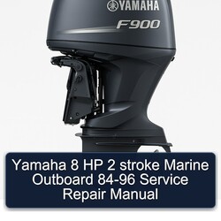 1984-1996 Yamaha 8 HP 2 Stroke Marine Outboard Service Repair Workshop Manual PDF