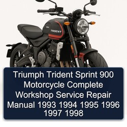 1993-1998 Triumph Trident Sprint 900 Motorcycle Service Repair Workshop Manual PDF