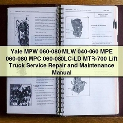 Yale MPW 060-080 MLW 040-060 MPE MPC 060-080lc-ld MTR-700 Lift Truck Service Repair Workshop Manual PDF