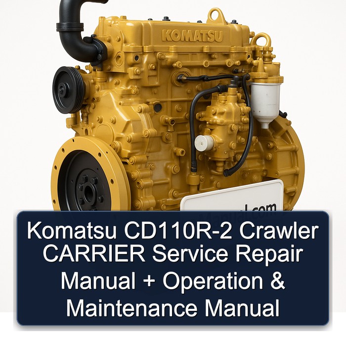 Komatsu 114 Cd110r-2 Crawler Carrier Operation Service Repair Workshop Manual PDF