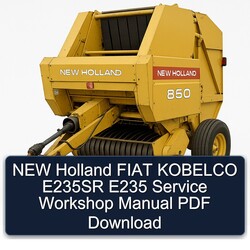 NEW Holland Fiat Kobelco E235SR E235 Service Repair Workshop Manual PDF