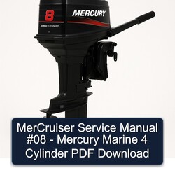 Mercruiser 08 - Mercury Marine 4 Cylinder Service Repair Workshop Manual PDF