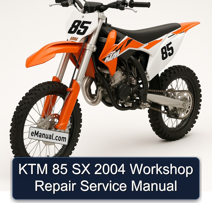 2004 KTM 85 Service Repair Workshop Manual PDF