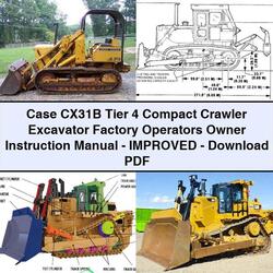 Case CX31B Tier 4 Compact Crawler Excavator Operators Owner Instruction -improved Service Repair Workshop Manual PDF
