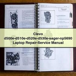 Clevo D500e-d510e-d520e-d530e-sager-np5690 Laptop Service Repair Workshop Manual PDF