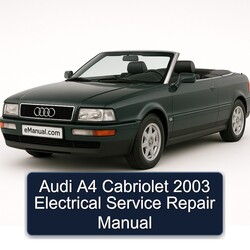2003 Audi Cabriolet A4 Electrical Service Repair Workshop Manual PDF