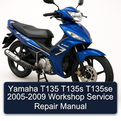2005-2009 Yamaha T135 T135S T135SE Service Repair Workshop Manual PDF