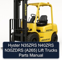 Hyster N35ZRS N40ZRS N30ZDRS (A265) Lift Trucks Parts Catalog PDF