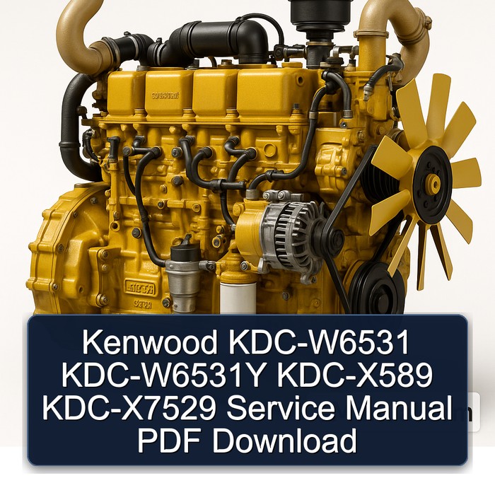 Komatsu KDC 410 Kenwood KDC-W6531 Kdc-w6531y KDC-X589 KDC-X7529 Service Repair Workshop Manual PDF
