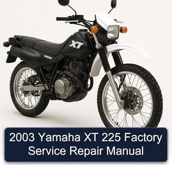 2003 Yamaha XT Models 225 Service Repair Workshop Manual PDF