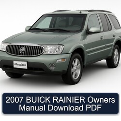 2007 Buick Rainier Owners Owner's Manual PDF