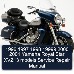 1998-2001 Yamaha XVZ Models 19999 Royal Star XVZ13 Service Repair Workshop Manual PDF