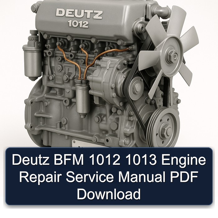 Deutz 1012 BFM 1013 Engine Service Repair Workshop Manual PDF