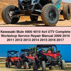2009-2017 Kawasaki Mule 4000 4010 4x4 UTV Service Repair Workshop Manual PDF