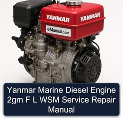 Yanmar 2GMF L WSM Service-Handbuch