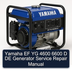 Yamaha YG Models EF 4600 6600 D DE Generator Service Repair Workshop Manual PDF